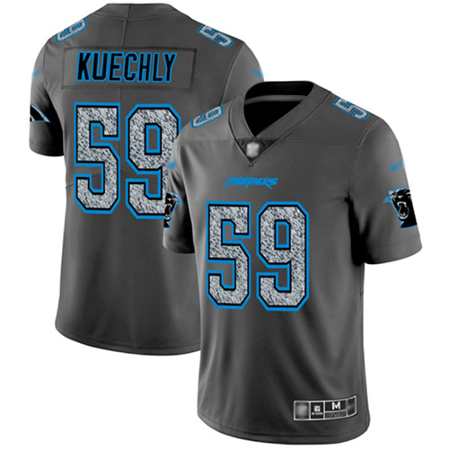 Carolina Panthers Limited Gray Men Luke Kuechly Jersey NFL Football #59 Static Fashion->women nfl jersey->Women Jersey